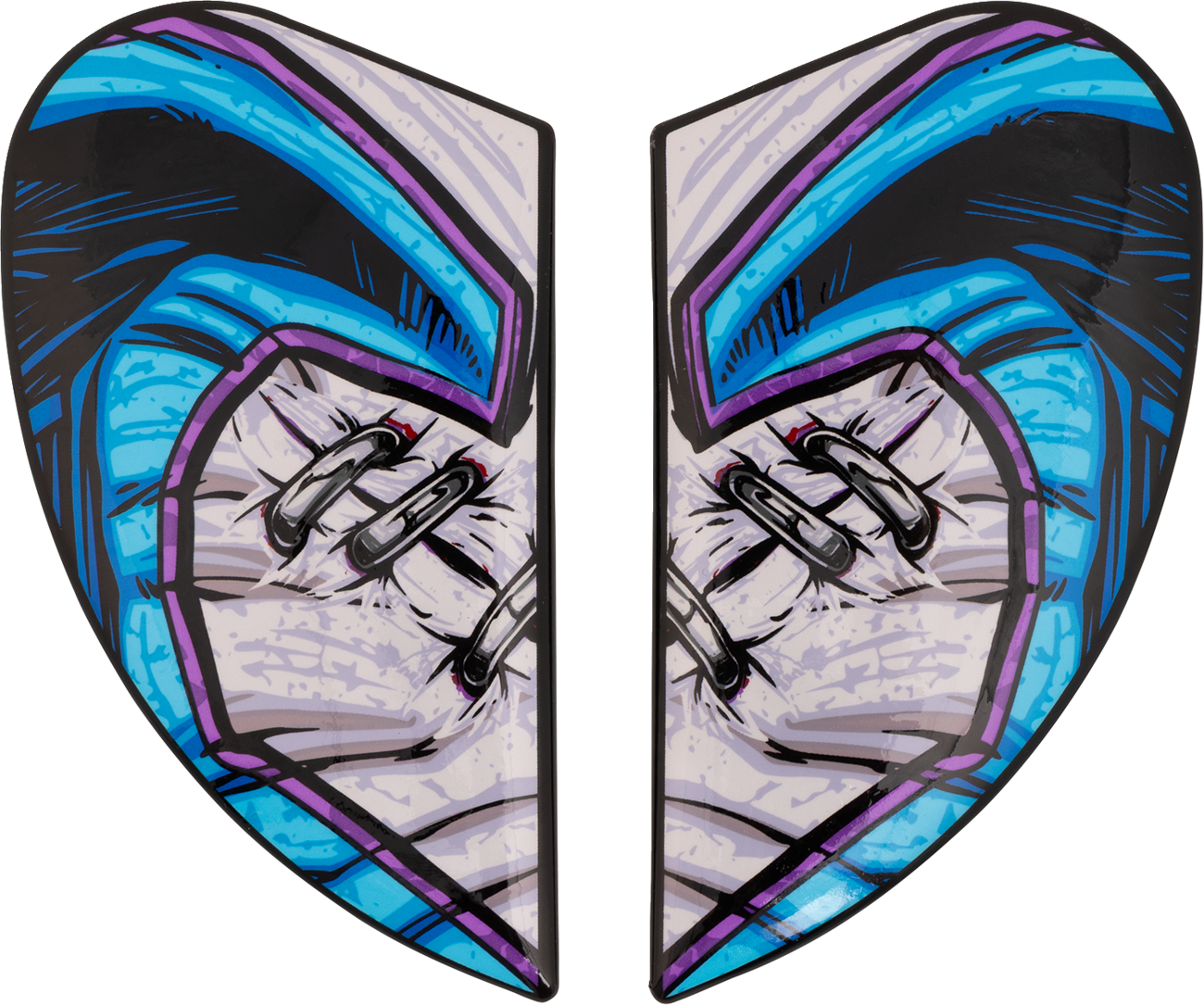 Airframe Pro™ Helmet Side Plates — Krazy Klown 2