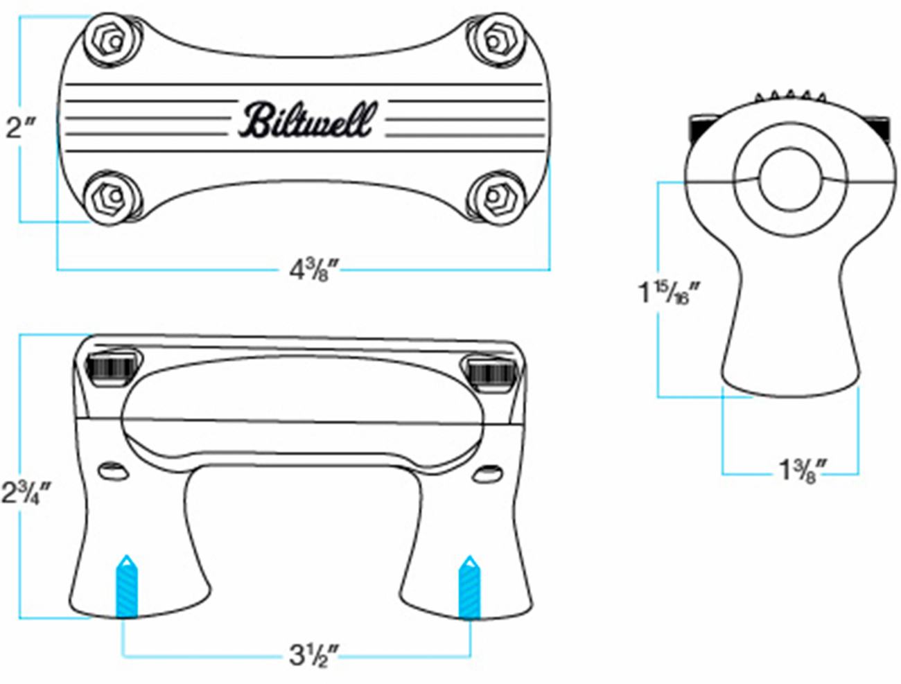 2" Thunder Handlebar Risers