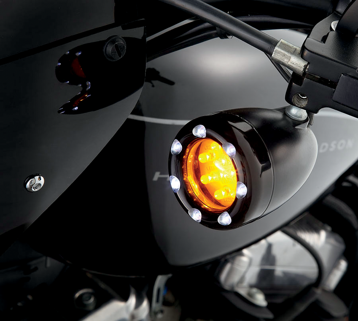 LED "Fire Ring" Kit for Factory "Deuce Style" Turn Signal Housing