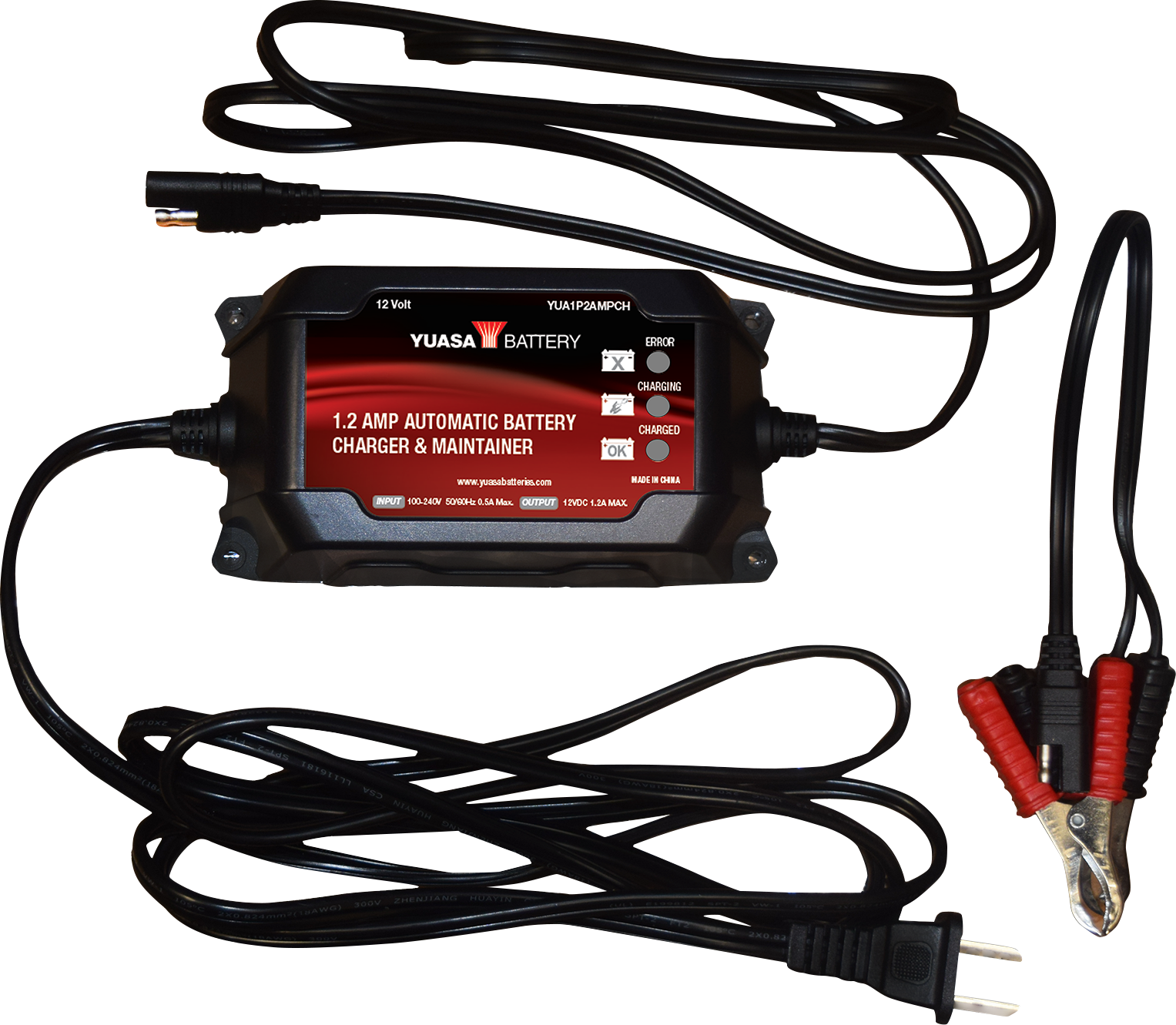1.2 Amp 12 V Battery Charger and Maintainer