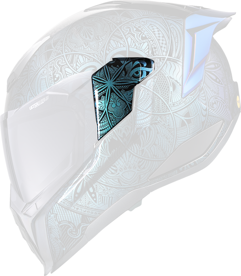 Ultraflite™ Helmet Side Plates — Opal Mandala