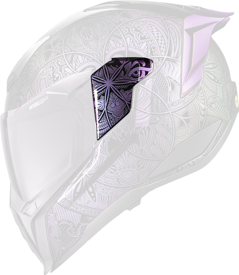 Ultraflite™ Helmet Side Plates — Opal Mandala
