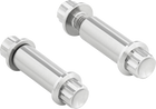 Foot Peg Titanium 12-Point Bolt Kit