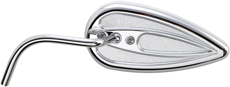 Teardrop Mirror with Steel Stem