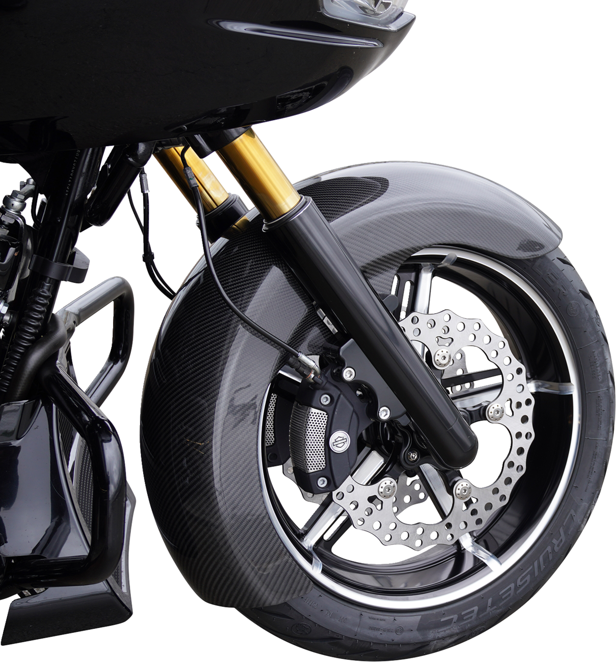 Carbon Fiber 18" Fat Wrapper Front Fender