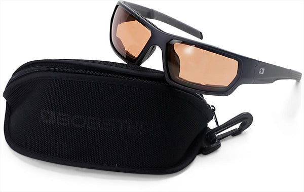 Bobster Foamerz II Shooting Sunglasses (Color: Black / Amber