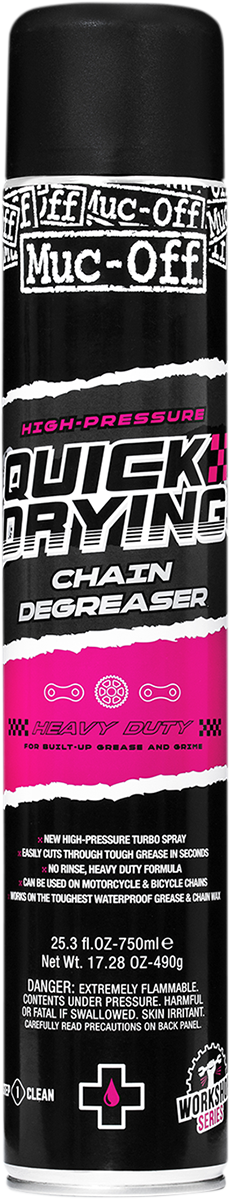 Muc-Off Dry Motorcycle Chain Lube, 13.5 fl oz - Motorcycle Chain Lubricant,  Chain Wax for Dry Conditions - Motorcycle Chain Oil for On and Off-Road